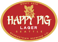 Happy Pig Lager tap label